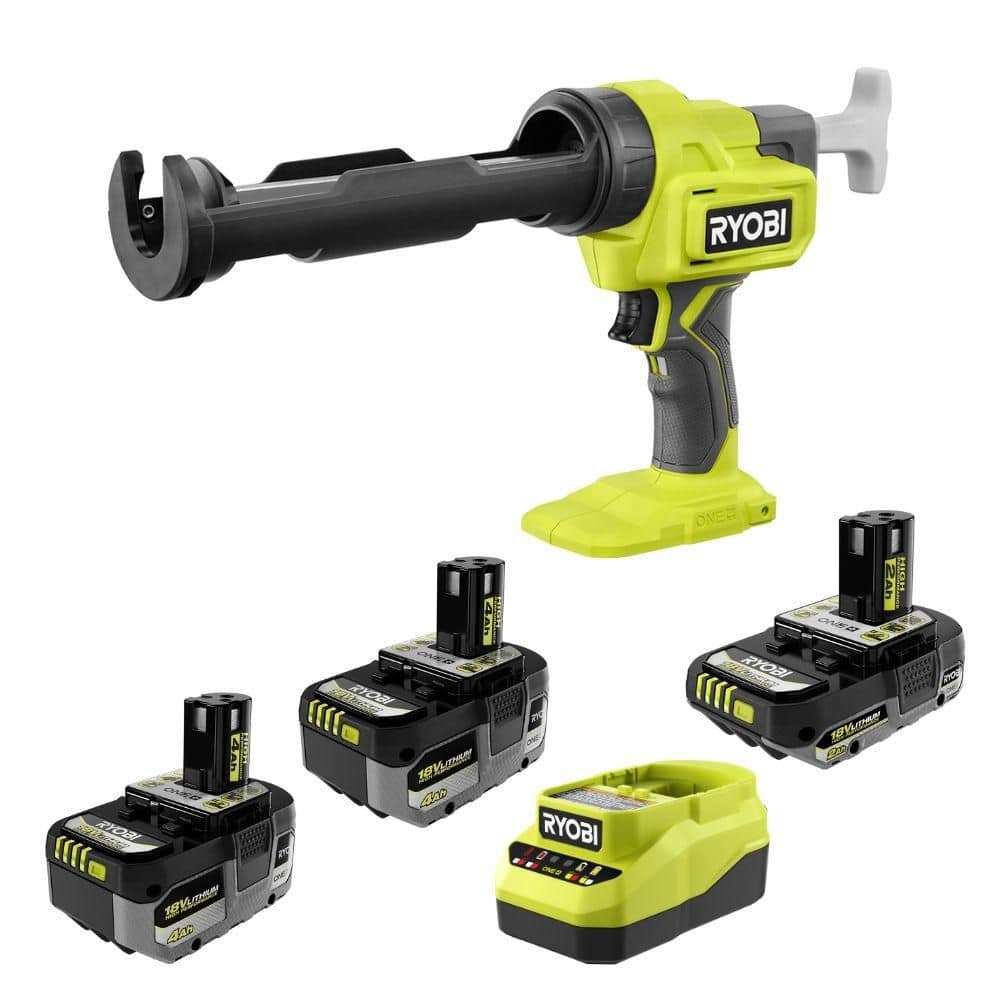 ONE+ 18V HIGH PERFORMANCE Kit w/ (2) 4.0 Ah Batteries, 2.0 Ah Battery, Charger, & ONE+ 10 oz. Caulk & Adhesive Gun price history on PriceWatchPro