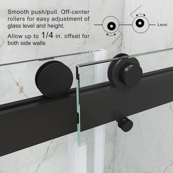 MCOCOD 66-72.75 in. W x 76 in. H Double Sliding Frameless