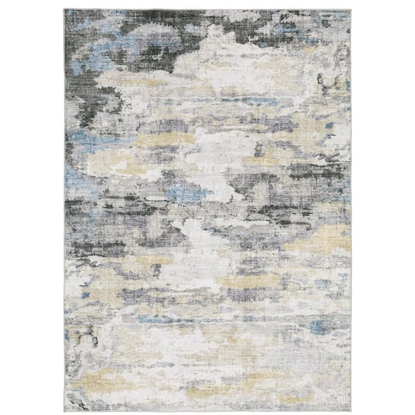 Madelyn Multi Doormat 2 ft. x 3 ft. Abstract Area Rug