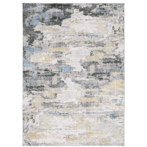 AVERLEY HOME Madelyn Abstract Multi-Colored 3 ft. 6 in. x 5 ft. 6 in. Area Rug