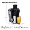 Hamilton Beach Big Mouth Juice Extractor, Black
