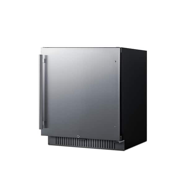 Summit Appliance 16 in. 1.2 cu. ft. Mini Fridge without Freezer in Black  with Glass Door MB27G - The Home Depot