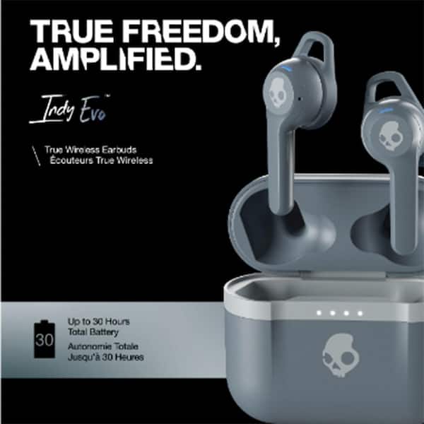 Skullcandy Indy Evo True Wireless Earbuds (Chill Gray) S2IVW-N744 