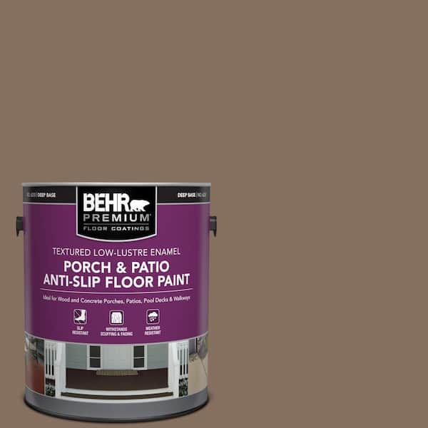 1 gal. #N230-6 Whiskey Barrel Textured Low-Lustre Enamel Interior/Exterior Porch and Patio Anti-Slip Floor Paint