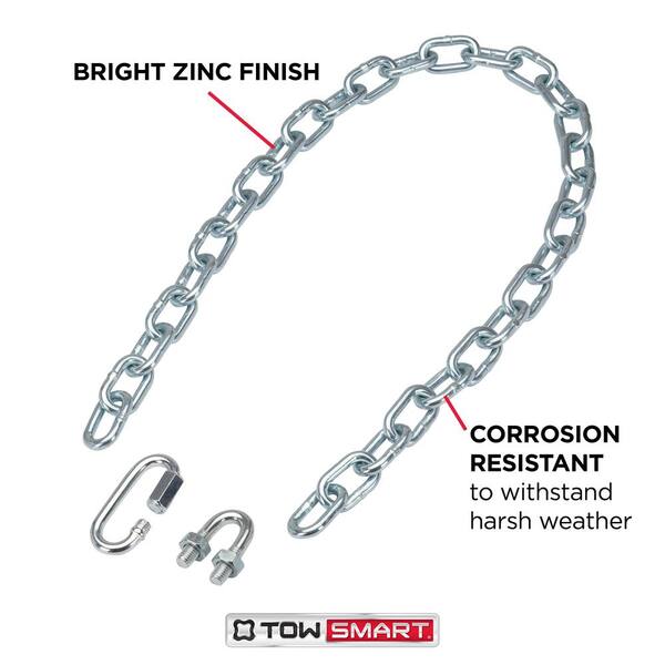 NAZON 48IN/60IN Trailer Safety Cables With Hooks 2-Pack
