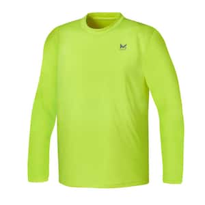 Unisex Long Sleeve Performance Shirt Hi Vis Yellow-Medium