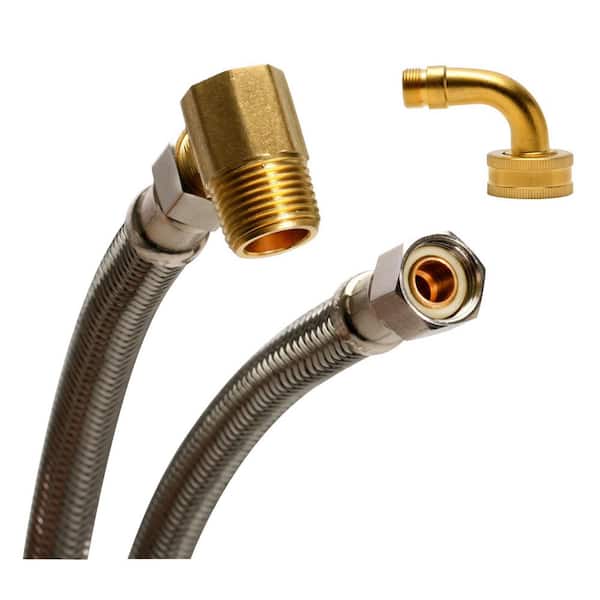 3/8 in. Comp x 3/8 in. Comp x 60 in. Length Braided Stainless Steel Dishwasher Connector