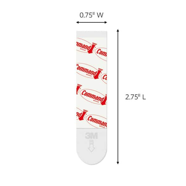 Command Medium Refill Adhesive Strips for Wall Hooks, For