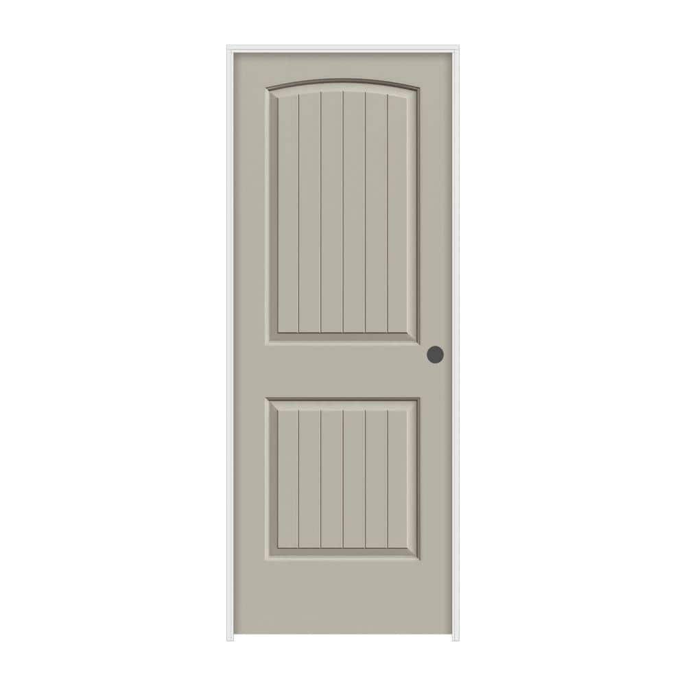 28 in. x 80 in. Santa Fe Desert Sand Left-Hand Smooth Solid Core Molded Composite MDF Single Prehung Interior Door price history on PriceWatchPro
