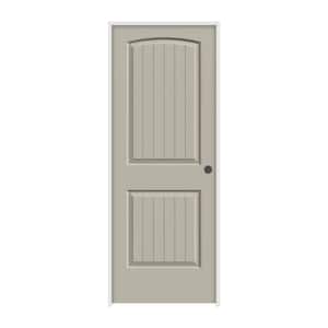 28 in. x 80 in. Santa Fe Desert Sand Left-Hand Smooth Solid Core Molded Composite MDF Single Prehung Interior Door