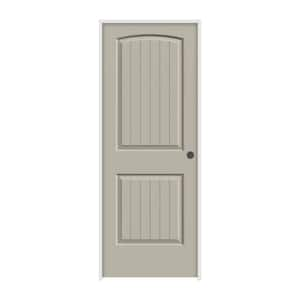 36 in. x 80 in. Santa Fe Desert Sand Left-Hand Smooth Solid Core Molded Composite MDF Single Prehung Interior Door