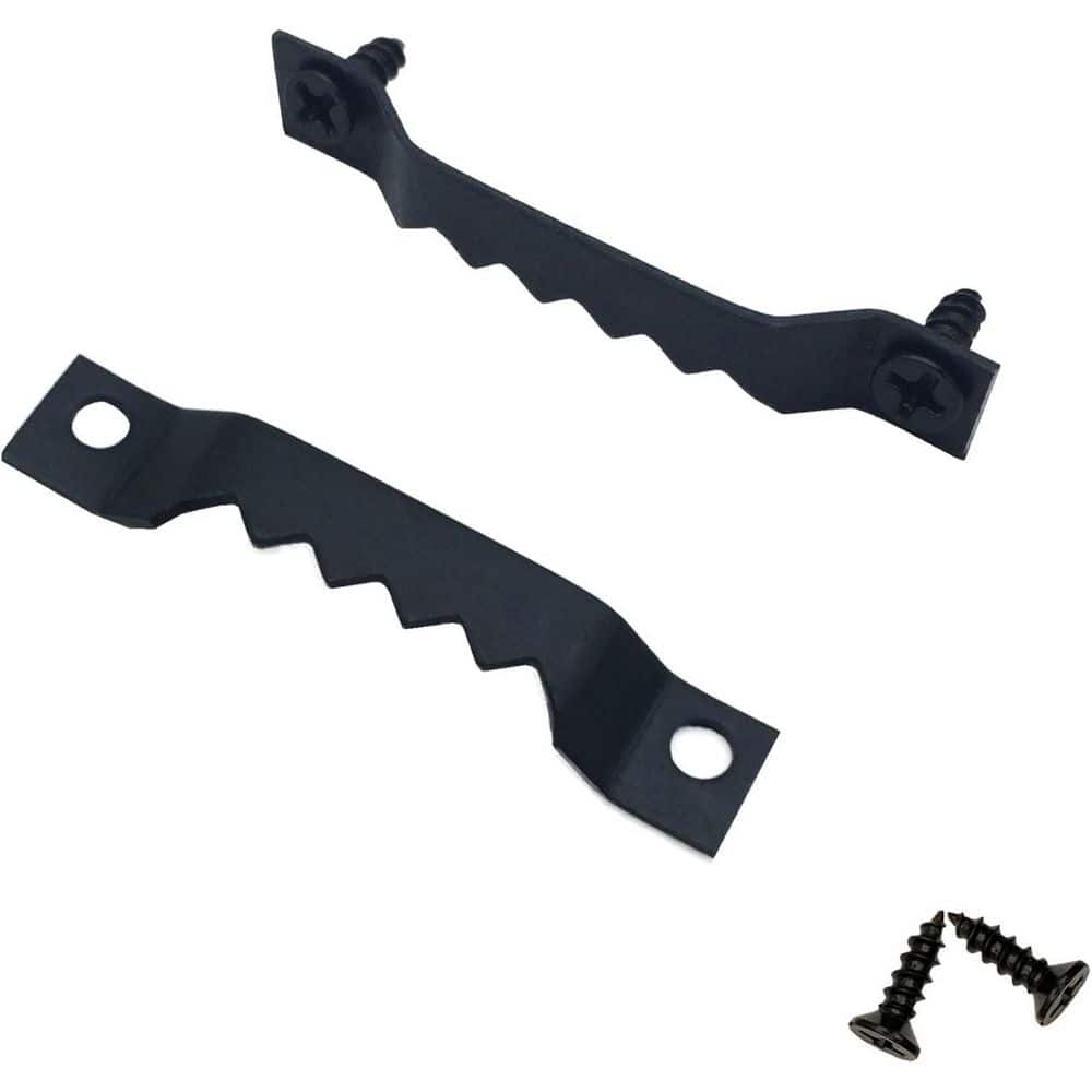 Black Sawtooth Picture Hangers Steel Hanging Solutions with Screws 50-Pack 