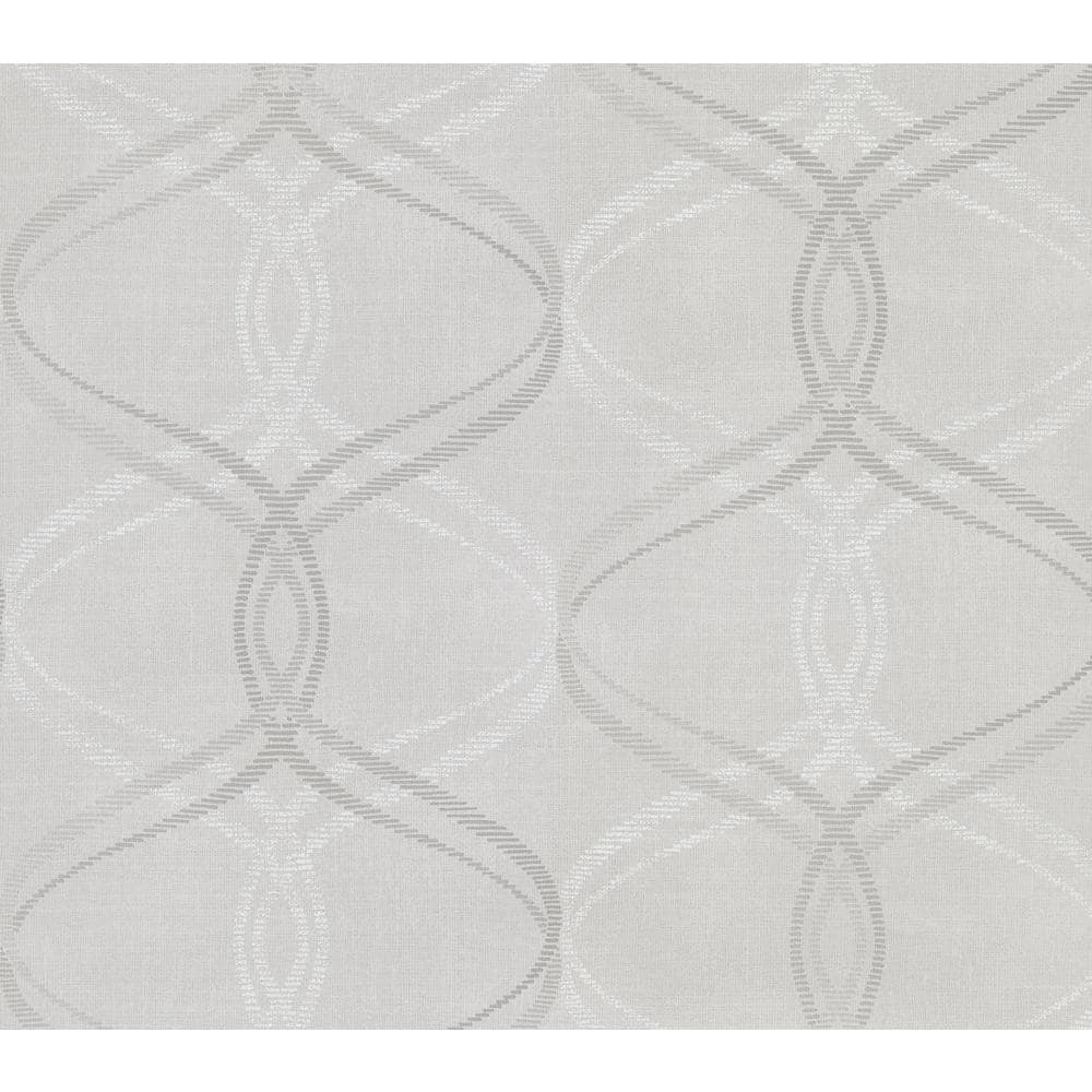 Waters Light Grey Ogee Strippable Roll (Covers 56.4 sq. ft.)