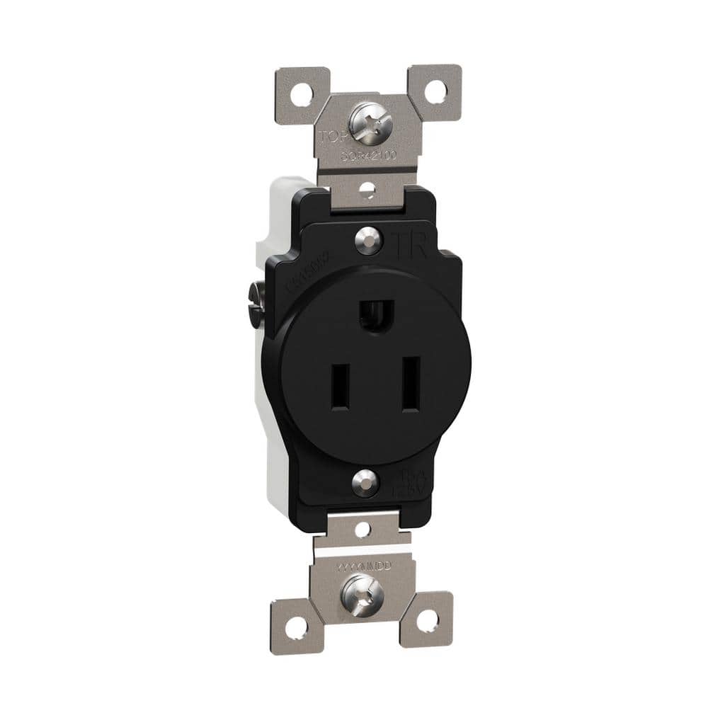 X Series 15 Amp 125-Volt Tamper Resistant Heavy-Duty Indoor Single Outlet Back Wire Matte Black price history on PriceWatchPro
