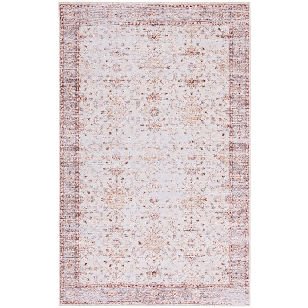 Tucson 8' x 10' Beige and Gold Hand-knotted Synthetic Rug