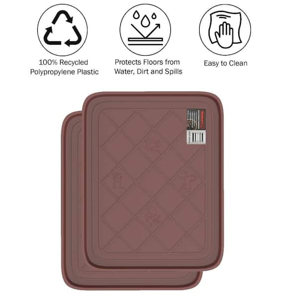 Stalwart Eco Friendly Utility Boot Tray Mat-30 x 15 Inches