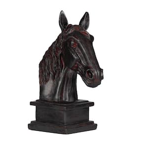 Karon Antique Black Polyresin Horse Head