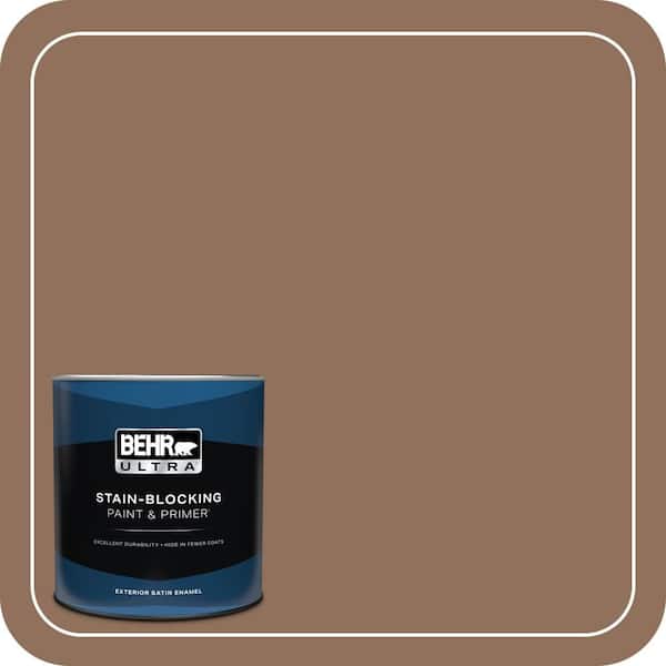 BEHR ULTRA 1 qt. #N240-6 Wild Mustang Satin Enamel Exterior Paint & Primer