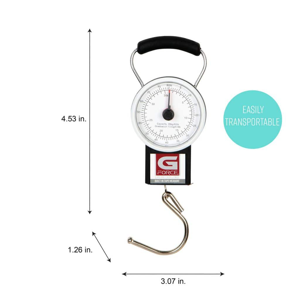 g force luggage scale