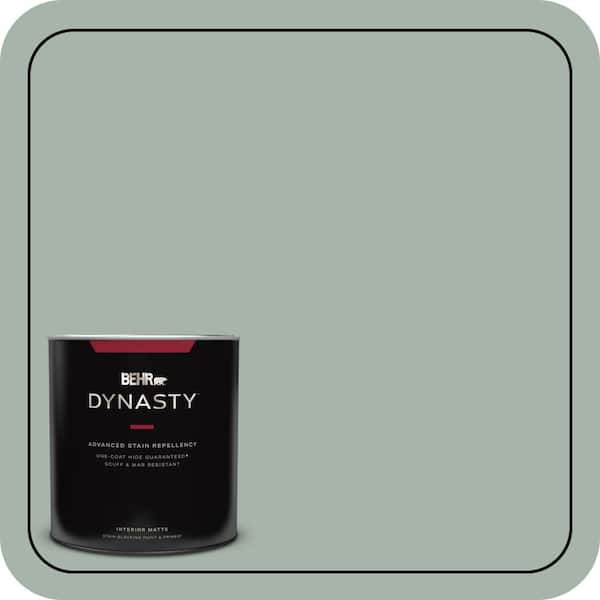 BEHR DYNASTY 1 qt. #PMD-100 Aquatone Matte Interior Stain-Blocking Paint and Primer