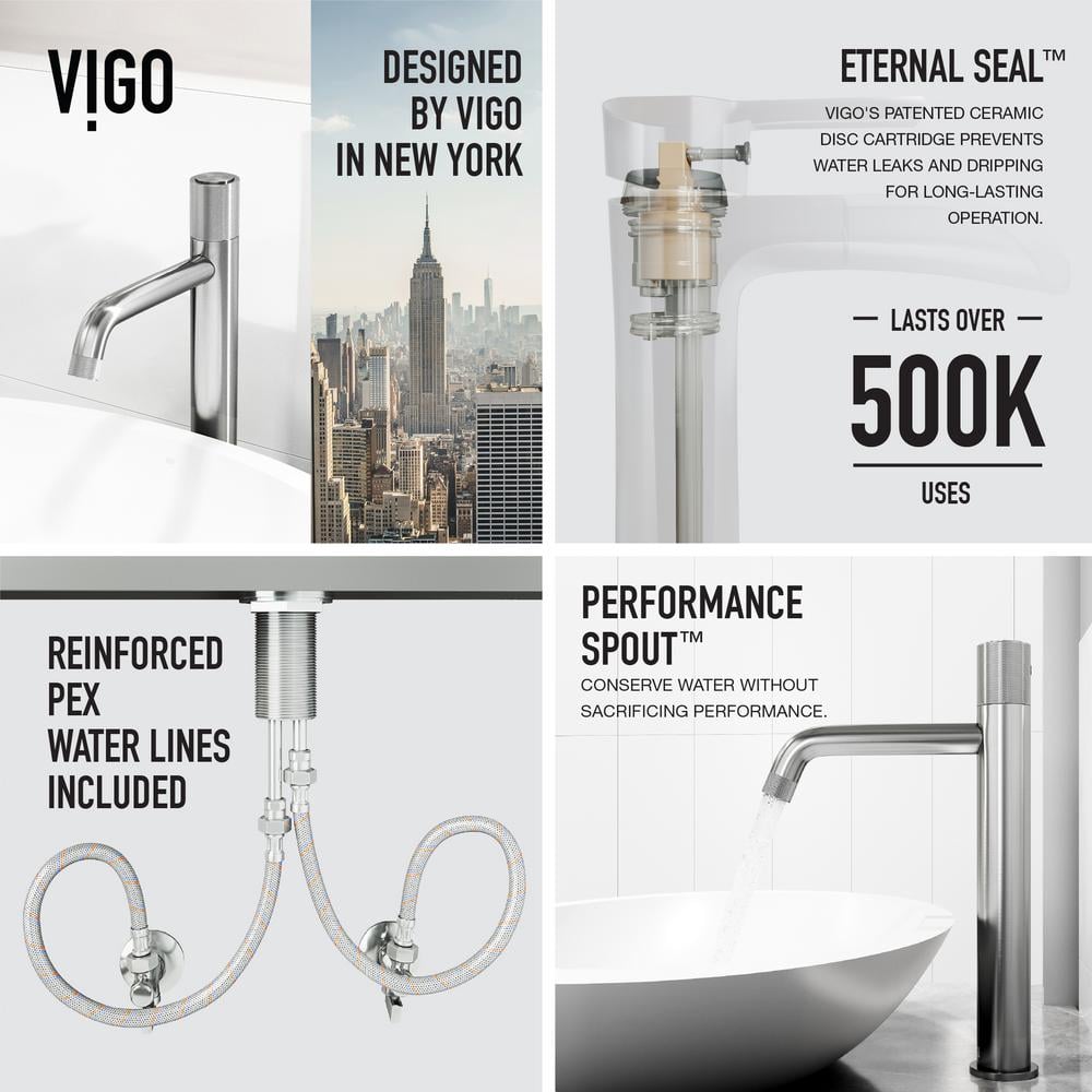 Apollo Brushed Nickel Single Handle Bathroom Faucet