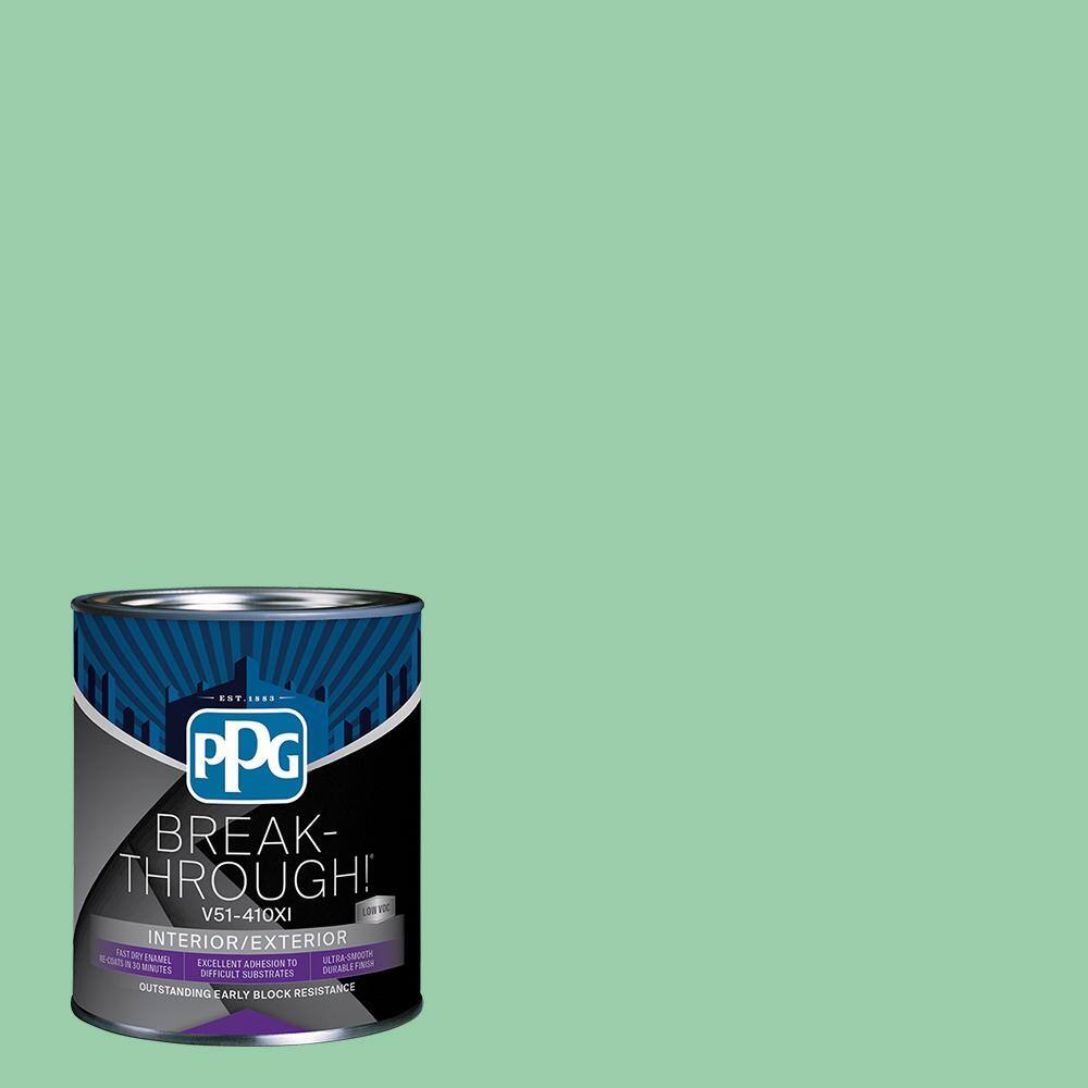 BreakThrough! 1 qt. PPG12264 Heath Green Satin Interior/Exterior