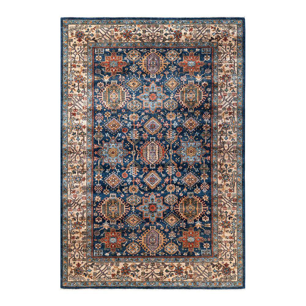 Serapi Blue 6 ft. x 9 ft. Tribal Wool Indoor Area Rug price history on PriceWatchPro
