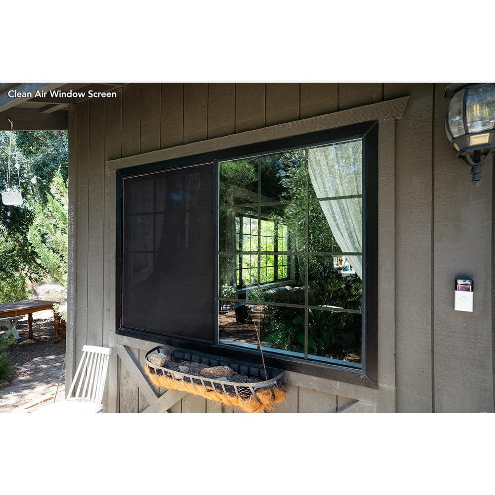 QuietCool Black Nano-Mesh MERV 5 Window Screen Roll, 48 x 96 inch
