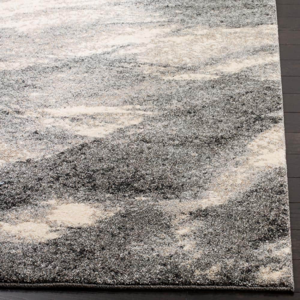 Retro Light Blue/Blue 8 ft. x 10 ft. Gradient Area Rug - thumbnail 7