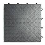 12 in. x 12 in. Coin Graphite Modular Tile Garage Flooring (24-Pack)