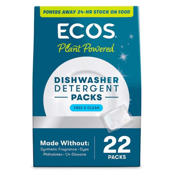 Free and Clear Dishwasher Detergent Packs (22-Count)