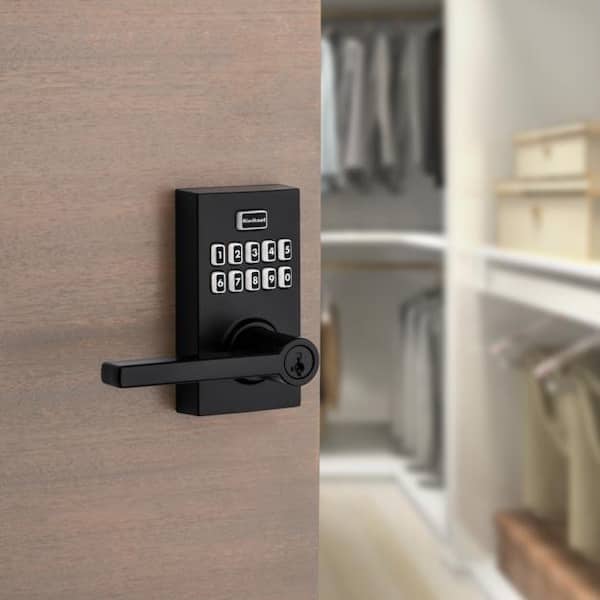 Kwikset SmartCode 917 Matte Black Contemporary Keypad Electronic
