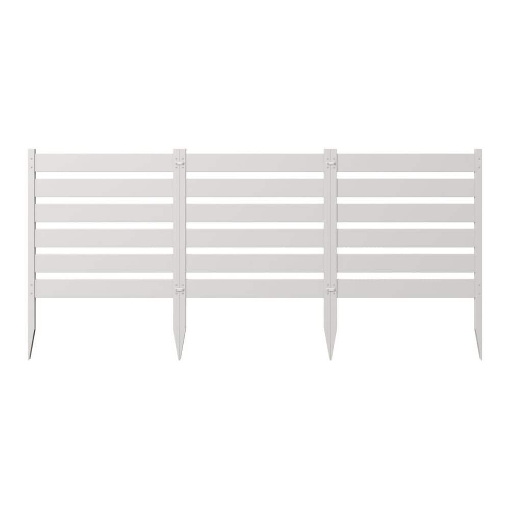 Maui 2-ft White Vinyl Square-Top Garden Fence Panels