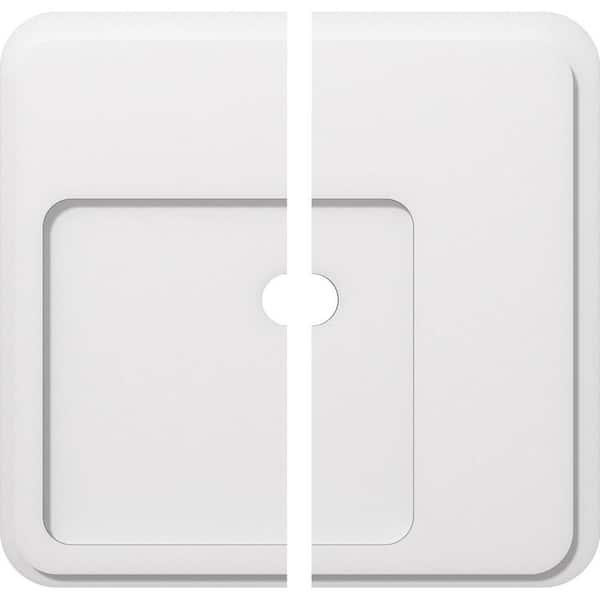 Ekena Millwork 1 in. P X 7-1/2 in. C X 22 in. OD X 2 in. ID Lucan Architectural Grade PVC Contemporary Ceiling Medallion, Two Piece