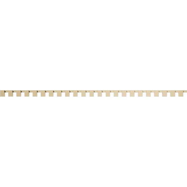 Ekena Millwork 1 in. D x 3 in. W x 92 in. L Primed Polyurethane Panel Moulding