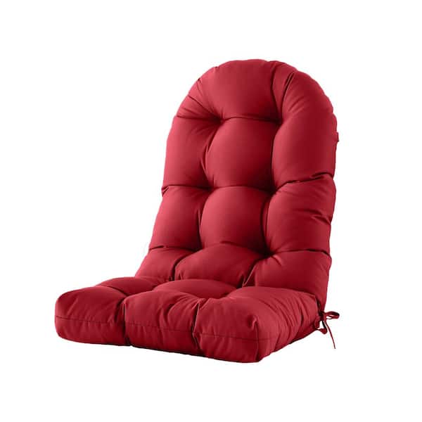 High-Back Seat Cushion - 48"x21"x4"Outdoor Adirondack Chair Cushion for Patio Furniture with Tie,Burgundy