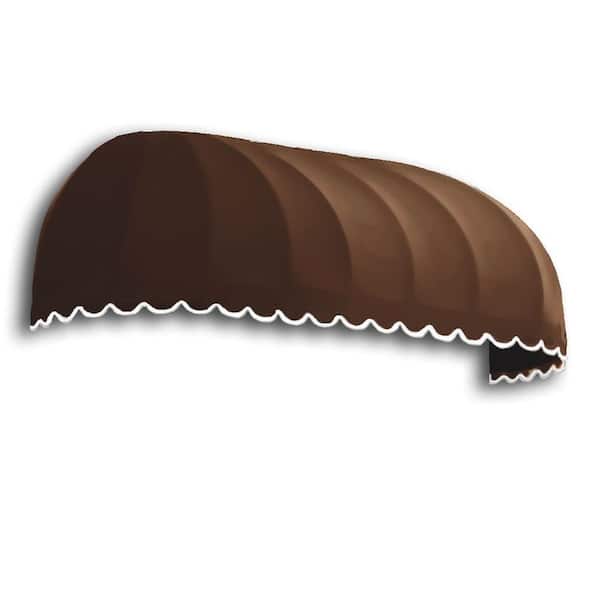 4.38 ft. Wide Chicago Window/Entry Fixed Awning (31 in. H x 24 in. D) in Brown