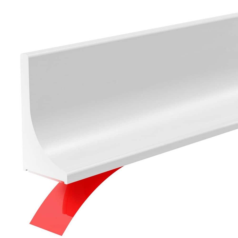 67 in. Silicone Shower Door Bottom Seal in White, Shower Water Guard, Shower Splash Guard, Shower Threshold Water Dam price history on PriceWatchPro