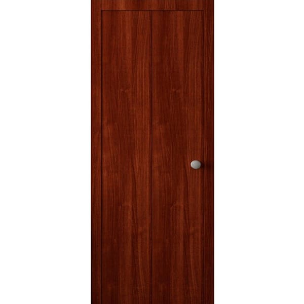 3011 48 in. x 80 in. Sold Core Walnut Franko Color Wood Bi-fold Door with Hardware