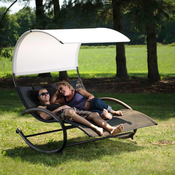 Patio double deals chaise rocker