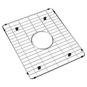 Fireclay 16.75 in. x 14.5625 in. Bottom Grid for Kitchen Sink in Stainless Steel