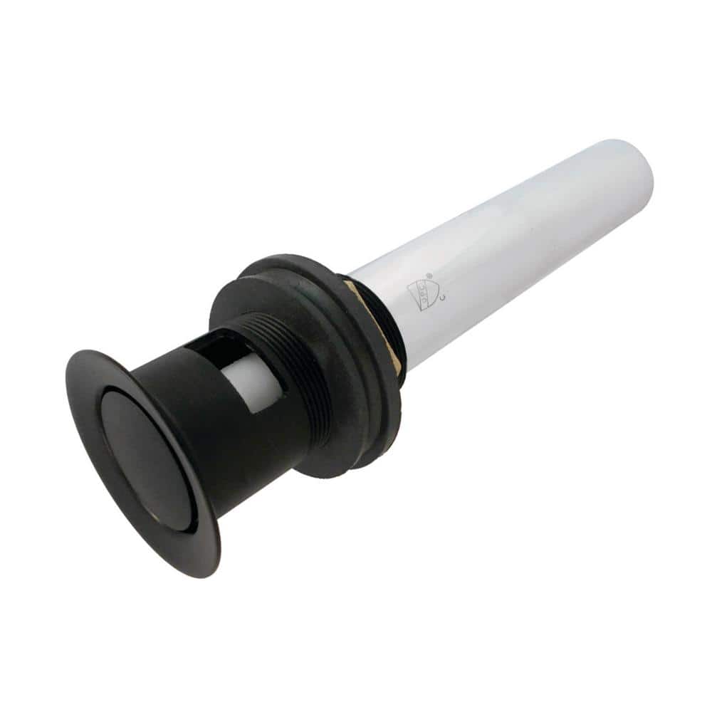 Brass Push Pop-Up Bathroom Sink Drain with Overflow in Matte Black price history on PriceWatchPro