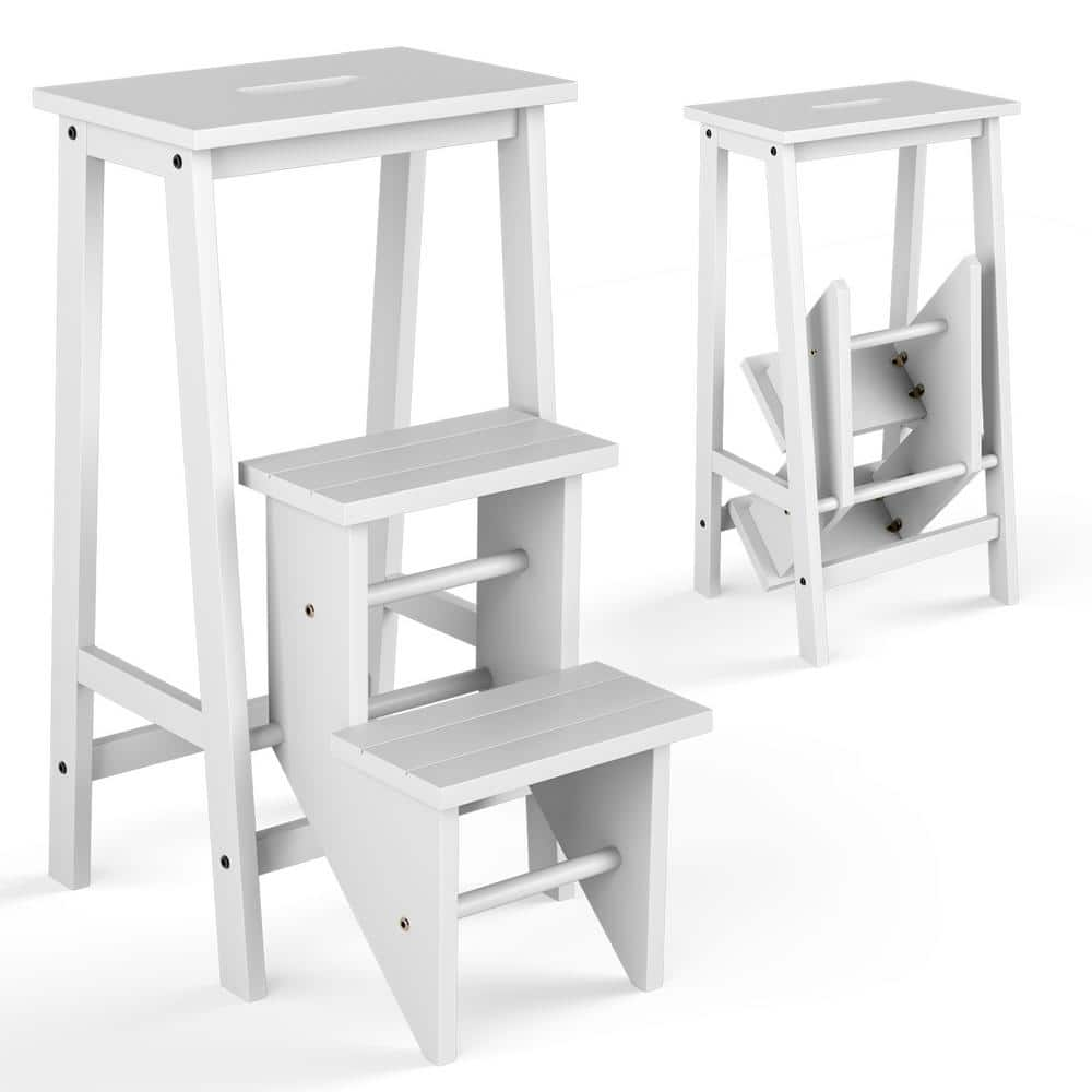 angeles-home-30-in-h-3-in-1-foldable-natural-3-step-wood-step-stool