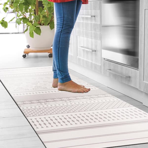 World Rug Gallery Kitchen Durable Anti Fatigue Standing Mat - On