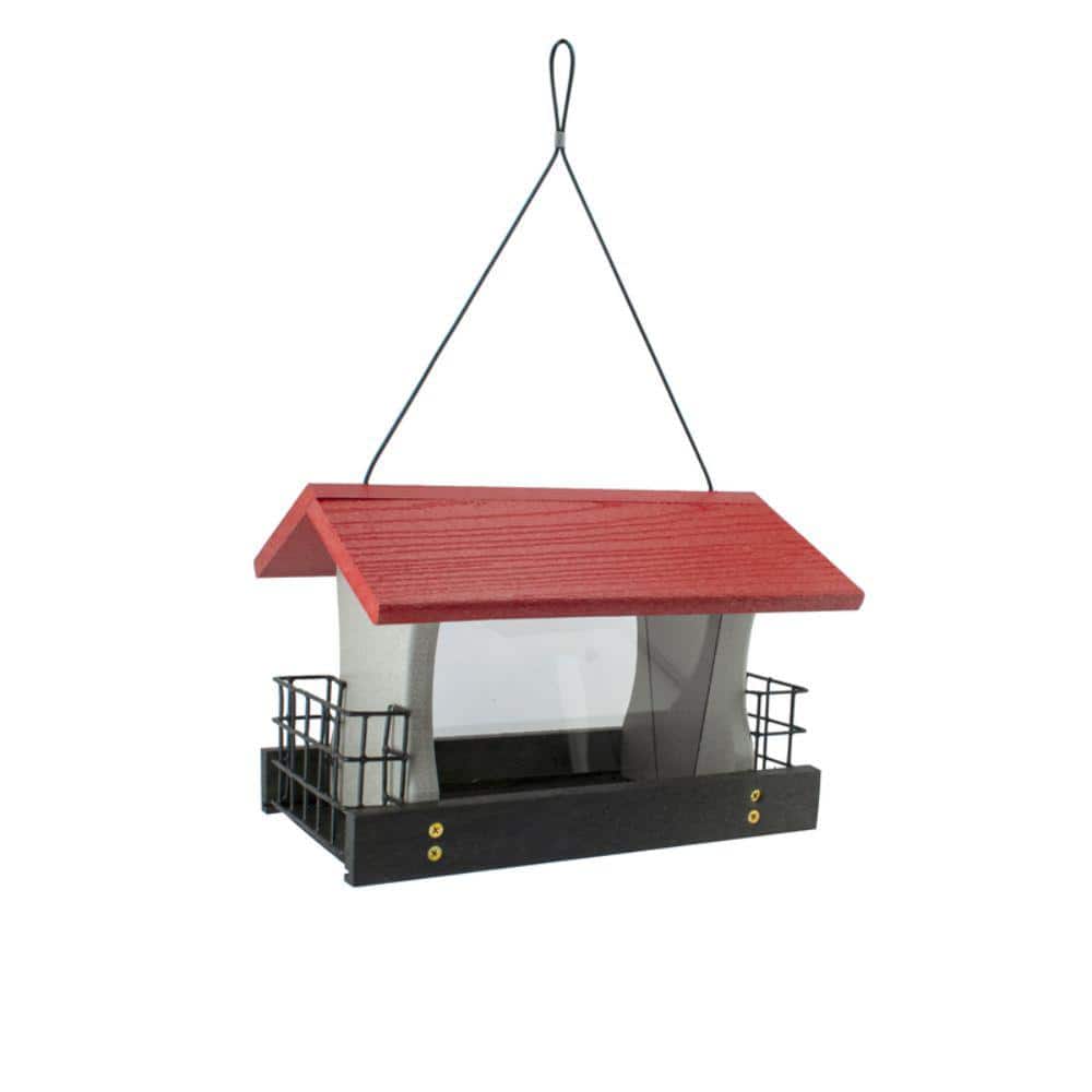 Woodlink Multicolored Plastic and Wood Ranch Style Bird Feeder