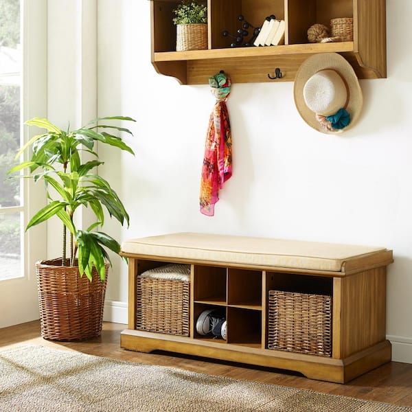 CROSLEY FURNITURE Brennan Natural Entryway Bench CF6003 NA The