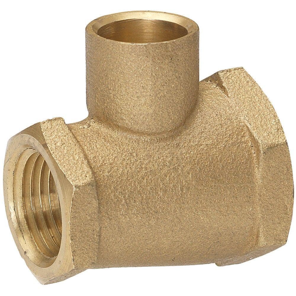 3/4 in. FIP x 1/2 in. FIP x 1/2 in. SWT Red Brass Pipe Tee price history on PriceWatchPro