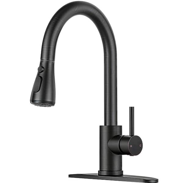 ORB 14.2 in. H Pull Down Sprayer Kitchen Faucet with 360 ° Spout Swivel