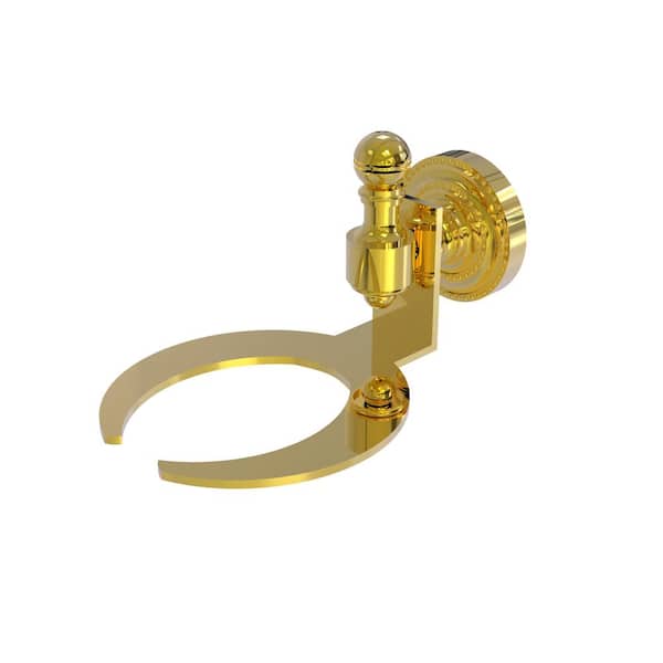 Retro-Dot Collection Wall Mounted Soap Dish in Polished Brass