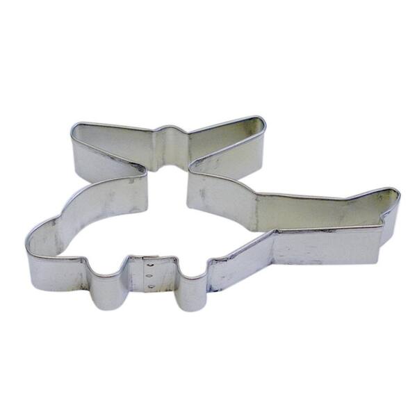 CybrTrayd 12-Piece 5 in. Helicopter Tinplated Steel Cookie Cutter & Recipe